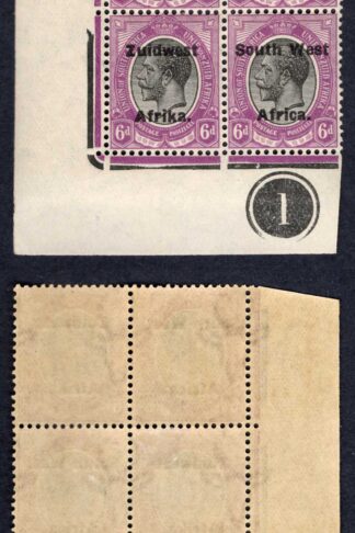 SWA SG34 6d opt Zuid west (12mm) M/M Plate Block in a lighter shade