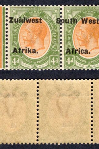 SWA SG33 4d opt Zuid west (12mm) U/M MISPLACED Overprint