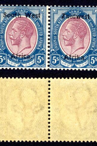 SWA SG25 5/- opt Zuid west (11mm) Fine M/M Very Thin Opt Cat 95++