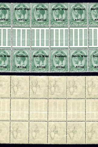 SWA SG29 1/2d opt Zuid west (12mm) U/M Gutter Block of 12