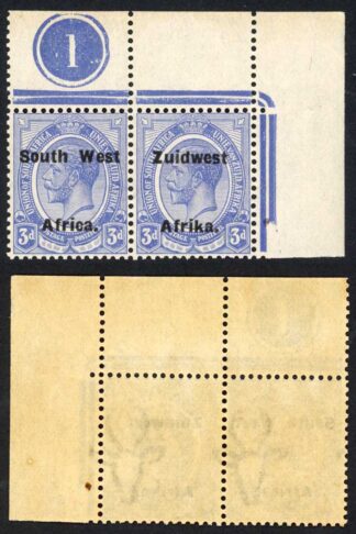 SWA SG32 3d opt Zuid west (12mm) U/M Plate Number Pair