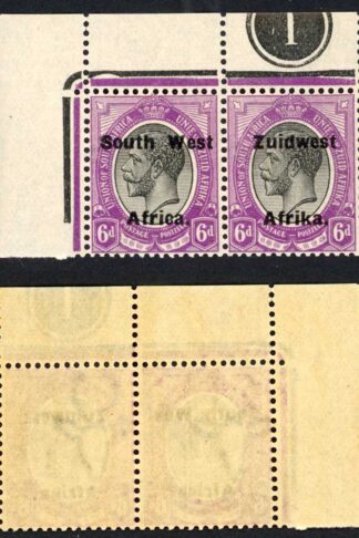 SWA SG34 6d opt Zuid west (12mm) U/M Plate Number Pair