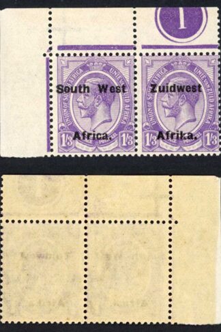SWA SG36 1/3 opt Zuid west (12mm) U/M Plate Number Pair