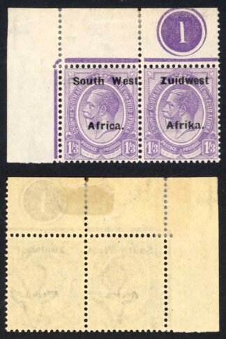 SWA SG36 1/3 opt Zuid west (12mm) U/M Plate Number Pair