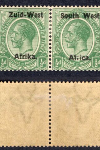 SWA SG1 1/2d Green opt Zuid-west Broken I in Africa M/M