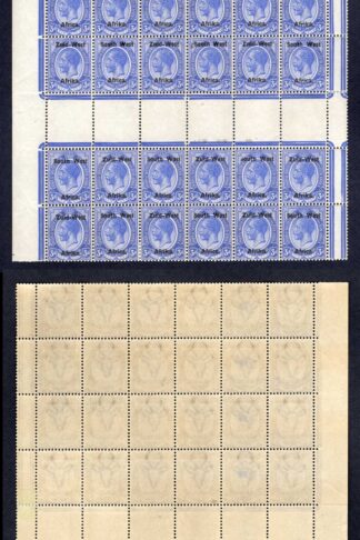 SWA SG4 3d opt Zuid-west Superb Colour U/M Gutter Block of 36 Cat 252+++