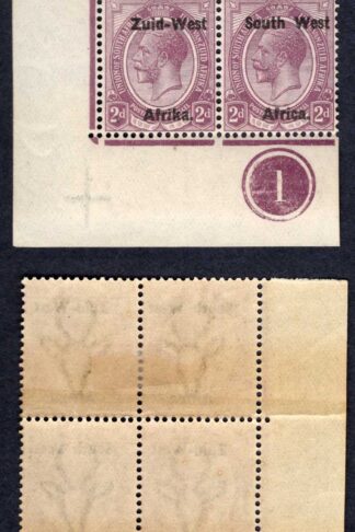 SWA SG3 2d opt Zuid-west Plate Block of 4 (2 x U/M)