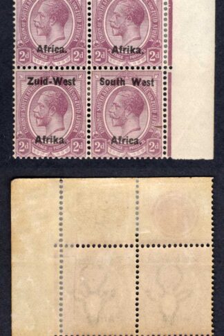SWA SG3 2d opt Zuid-west Plate Block of M/M