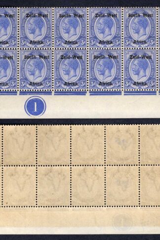 SWA SG4 3d opt Zuid-west Block of 12 (6 x U/M) Line Before Opt Bottom right 2 S