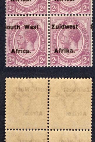SWA SG31 2d opt Zuid west (12mm) Block U/M Misplaced Overprint