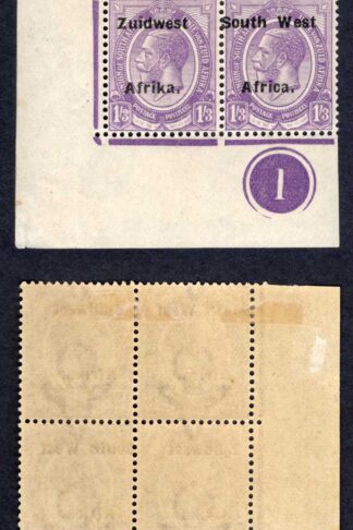 SWA SG36 1/3 opt Zuid west (12mm) Plate Block (Bottom Pair U/M) Misplaced Opt