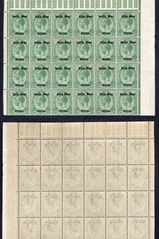 SWA SG1 1/2d opt Zuid-west Block of 24 U/M