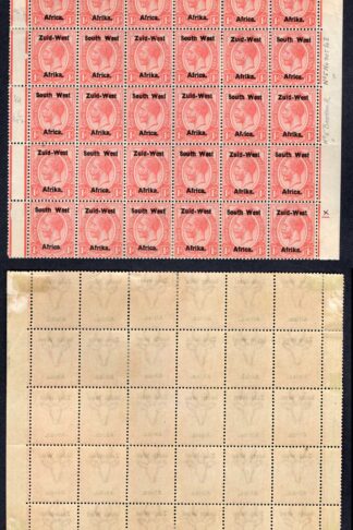 SWA SG2 1d opt Zuid-west Block of 30 (19 x U/M) inc no dot to I