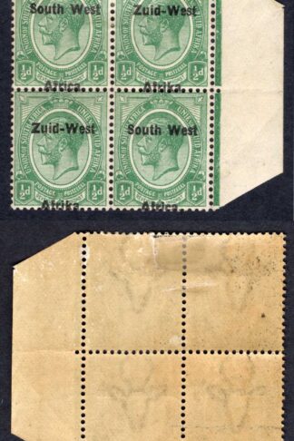 SWA SG1 1/2d opt Zuid-west M/M Overprint Misplaced