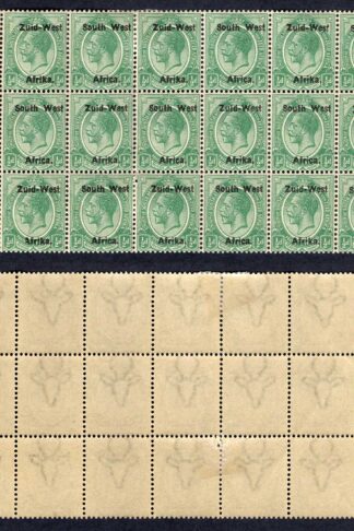 SWA SG1 1/2d opt Zuid-west Block of 18 (14 x U/M)