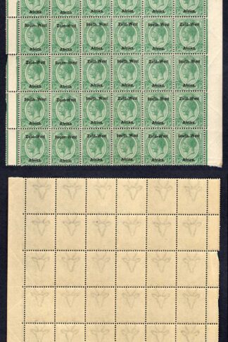 SWA SG1 1/2d opt Zuid-west Block of 30 U/M