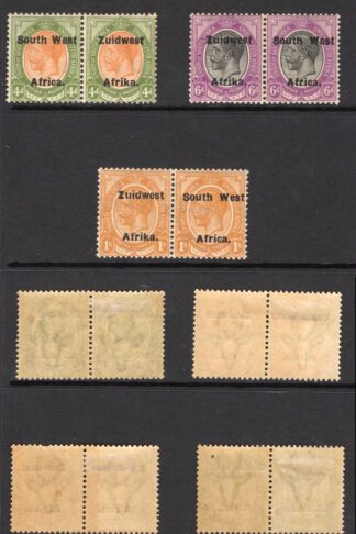 SWA SG29/35 Set to 1/- opt Zuid west (12mm) Fine M/M Cat 53.50 pounds