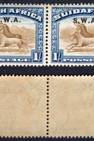 SWA SG64 1/- Perf 14 opt SWA U/M toned Cat 16 pounds