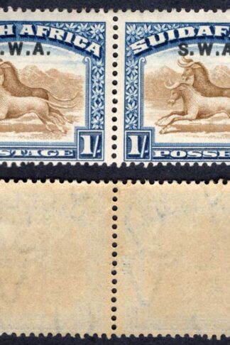 SWA SG64 1/- Perf 14 opt SWA U/M toned Cat 16 pounds