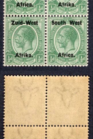 SWA SG1 1/2d opt Zuid-west U/M Block Cat 9.50 pounds