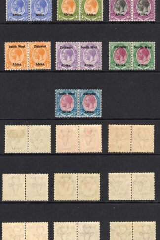 SWA SG16/25 Set to 5/- opt Zuid west (11 mm) M/M Cat 268 pounds