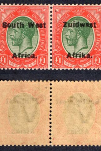 SWA SG40 One Pound Green and Red opt Zuid west (12 mm) M/M Cat 350 pounds