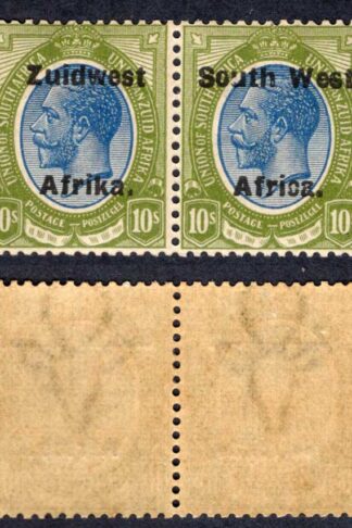 SWA SG39 10/- opt Zuid west (12 mm) M/M Cat 120 pounds