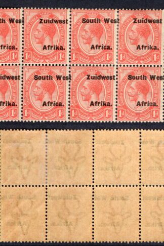 SWA SG30 1d opt Zuid west (12 mm) Bock (6 x U/M) misplaced overprint