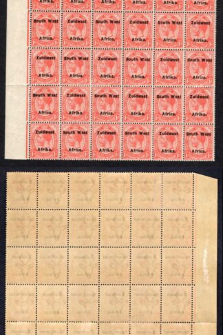 SWA SG30 1d opt Zuid west (12 mm) Block of 36 (28 x U/M) Cat 108 pounds