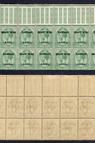 SWA SG29 1/2d opt Zuid west (12 mm) Block of 12 U/M Cat 42++ pounds