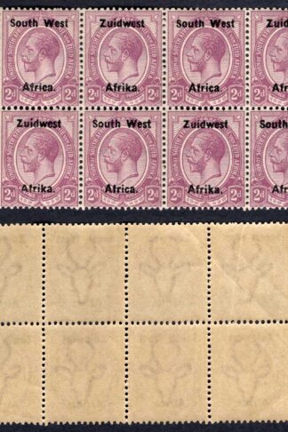 SWA SG18 2d opt Zuid west (11 mm) Block 8 x U/M Cat 52 pounds