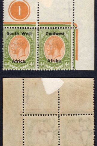 SWA SG20 4d opt Zuid west (11 mm) U/M Plate Pair (mounted in the margin)