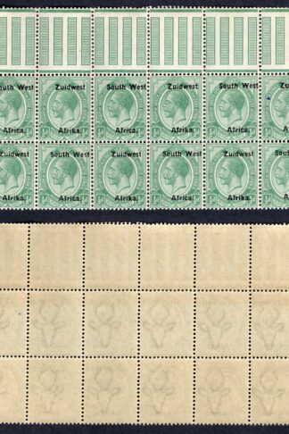 SWA SG16 1/2d opt Zuid west (11 mm) Block of 12 U/M Cat 78++ pounds