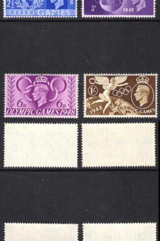 SG495-498 1948 Olympics set U/M