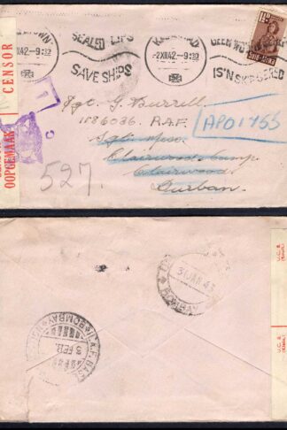 South Africa 1942 Censored Cover