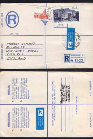 South Africa Registered Envelope