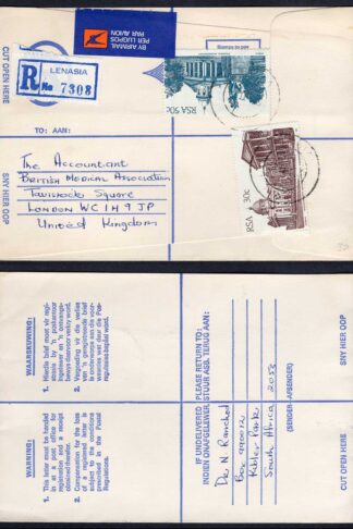 South Africa Registered Envelope