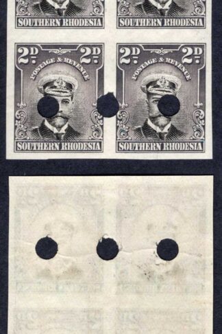 Southern Rhodesia SG4 1924 Admiral 2d Pale Proof