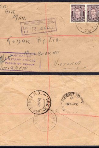 Papua New Guinea 1945 Australian Forces cover