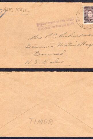 Timor 1945 Australian Forces cover