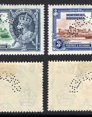Northern Rhodesia SG18s/21s 1935 Silver Jubilee Perf SPECIMEN M/M Cat 250 pounds