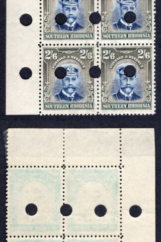 Southern Rhodesia SG13 2/6 Admiral Proof Corner Block