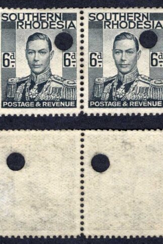 Southern Rhodesia SG44 6d KGVI Proof Pair