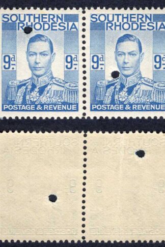 Southern Rhodesia SG46 9d KGVI Proof Pair