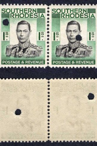 Southern Rhodesia SG48 1/- KGVI Proof Pair