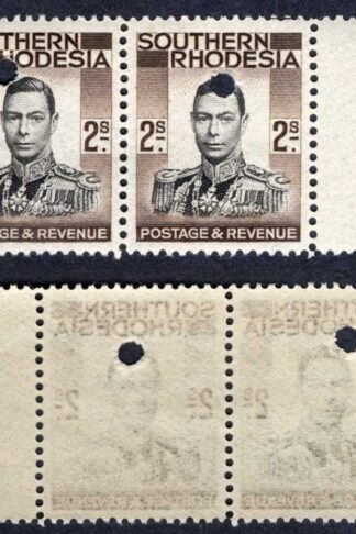 Southern Rhodesia SG50 2/- KGVI Proof Pair