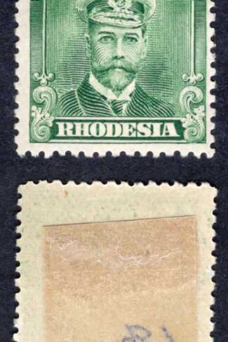 Rhodesia SG186 1/2d Blue-green Admiral M/M Cat 13 pounds