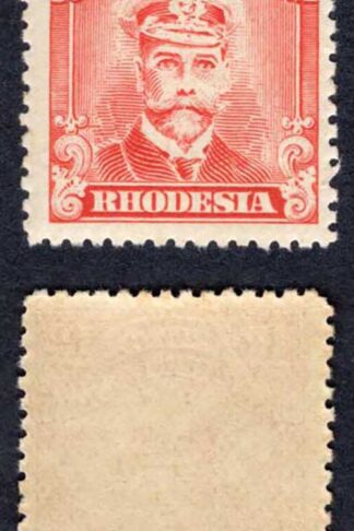 Rhodesia SG193 1d red (worn plate) M/M Cat 9.50 pounds