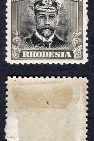 Rhodesia SG209 2d Grey Black Perf 14 (paper adherence on reverse) Cat 20 pounds