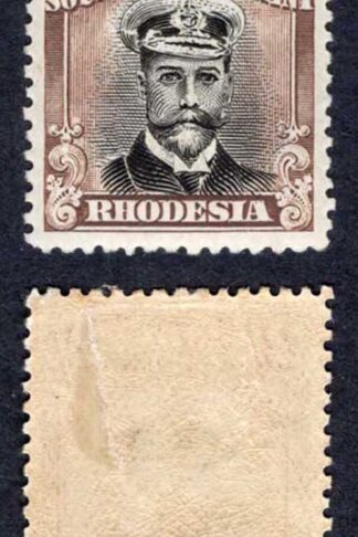 Rhodesia SG273 2/- Black and Brown M/M Cat 32 pounds
